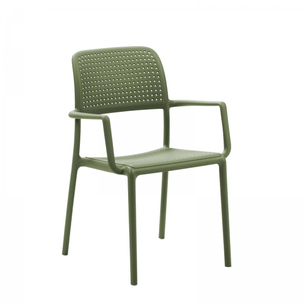 Fauteuil en polypropylène agave - Bora - 6