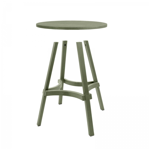 Table de jardin ronde écologique - Combo - 9