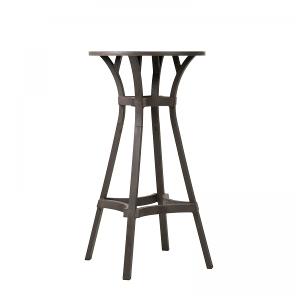 Table de jardin ronde écologique marron - Combo - 18