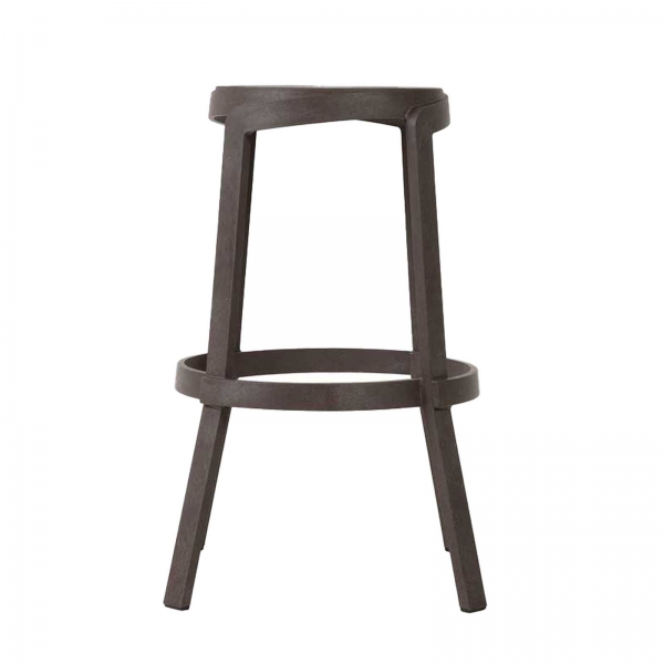 Tabouret de bar écologique et empilable couleur marron - Stack Maxi - 3