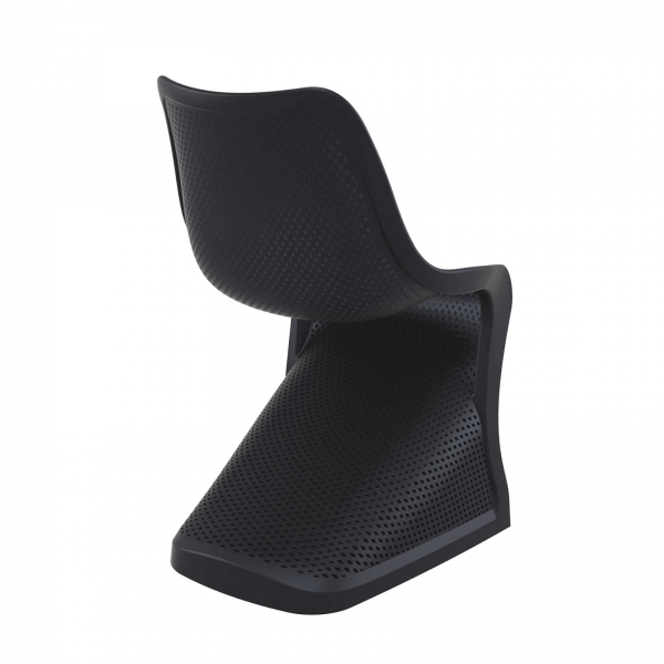 Chaise de jardin design ajourée en polypropylène - Bloom - 9