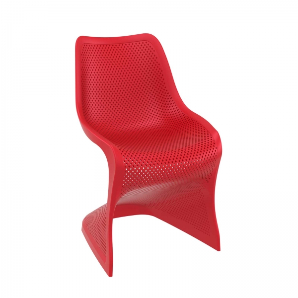 Chaise de jardin design ajourée en polypropylène - Bloom - 13