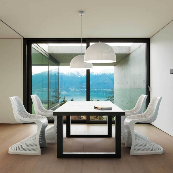 Chaise design en polypropylène ajouré - Bloom - 3