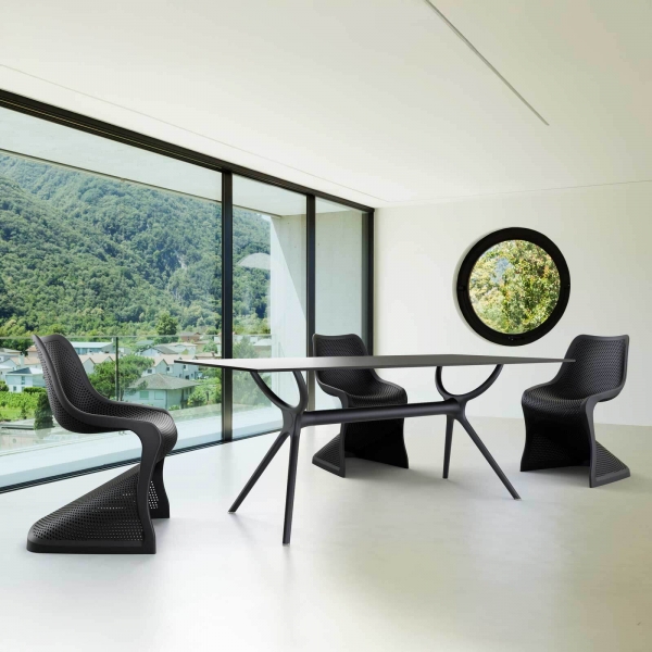 Chaise design en polypropylène ajouré - Bloom - 4