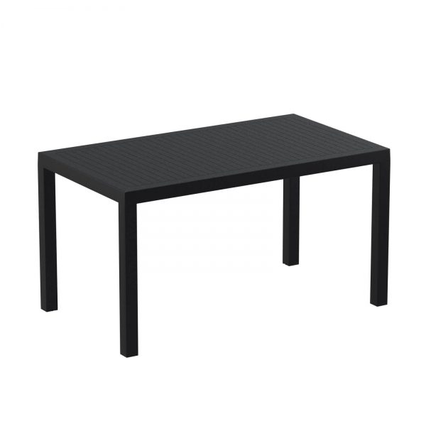 Table de terrasse rectangulaire noire - Ares - 2