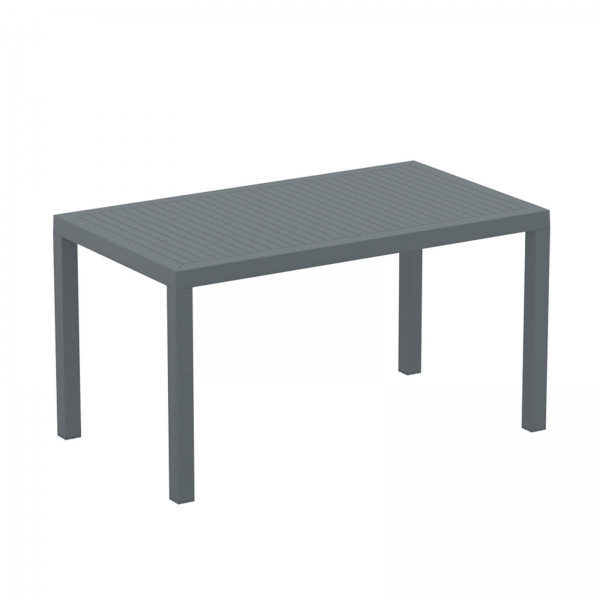 Table de terrasse rectangulaire gris foncé - Ares - 8