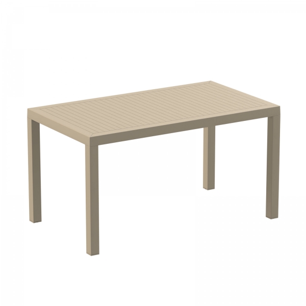 Table de terrasse rectangulaire taupe - Ares - 11