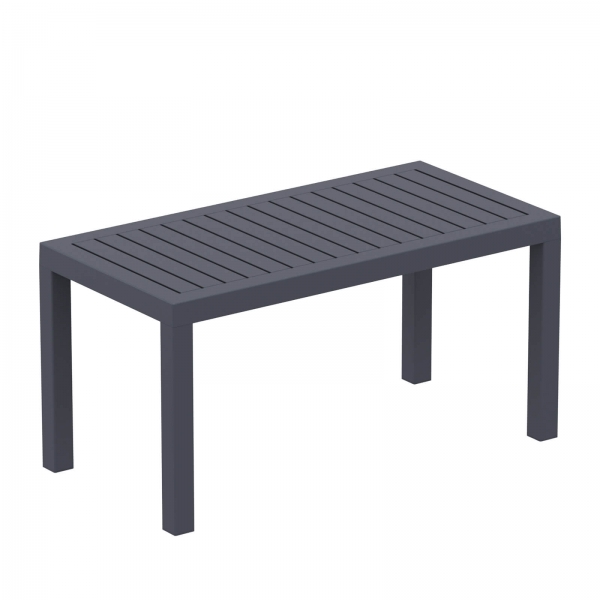 Table basse de jardin rectangulaire en plastique - 7