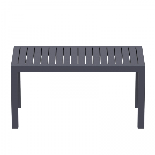 Table basse de jardin rectangulaire en plastique - 8