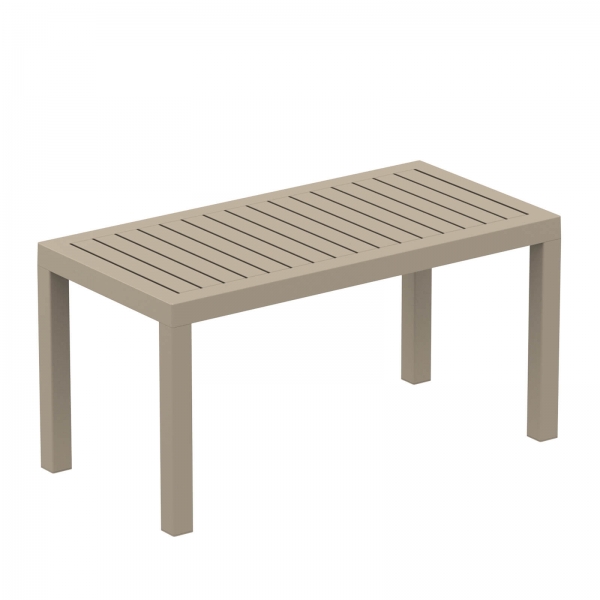 Table basse de jardin rectangulaire en plastique - 11