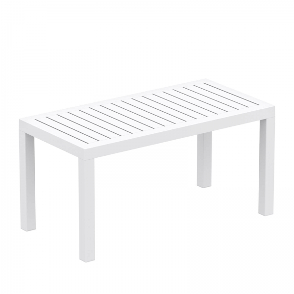 Table basse de jardin rectangulaire en plastique - 12