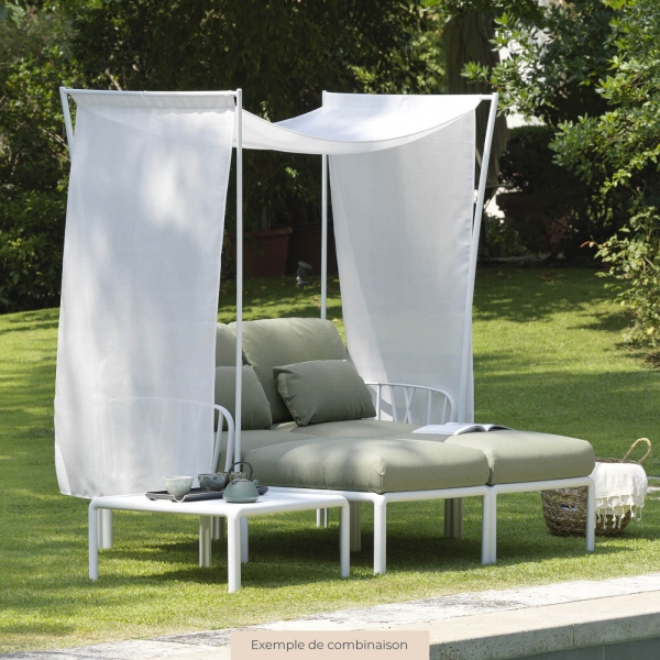 Canapé de jardin avec voile d'ombrage fabriqué en Italie - Komodo ombra 2 - 4