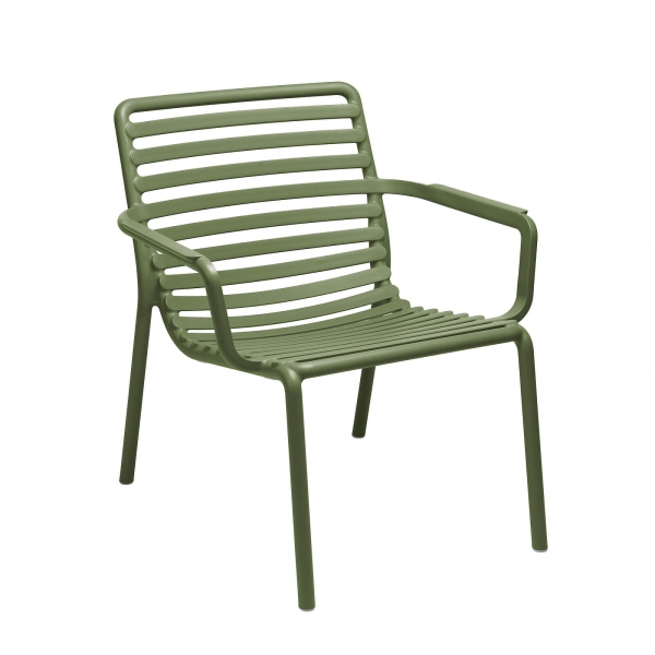 Fauteuil de jardin bas relax design italien coloris vert agave - Doga - 7