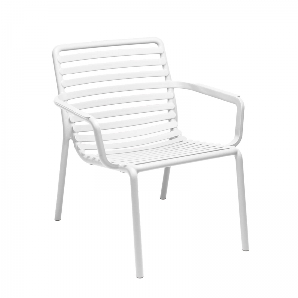Fauteuil de jardin bas relax design italien coloris blanc - Doga - 9