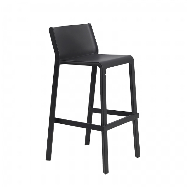 Tabouret de bar de jardin empilable en polypropylène - Trill  - 3