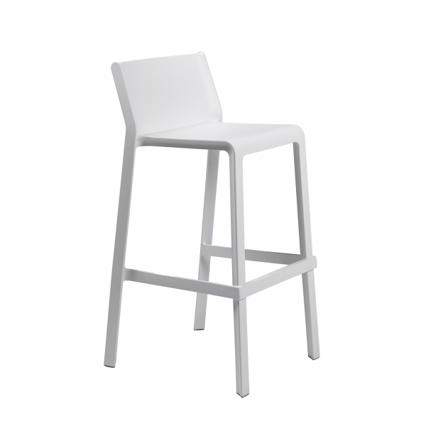 Tabouret de bar de jardin empilable en polypropylène - Trill  - 4
