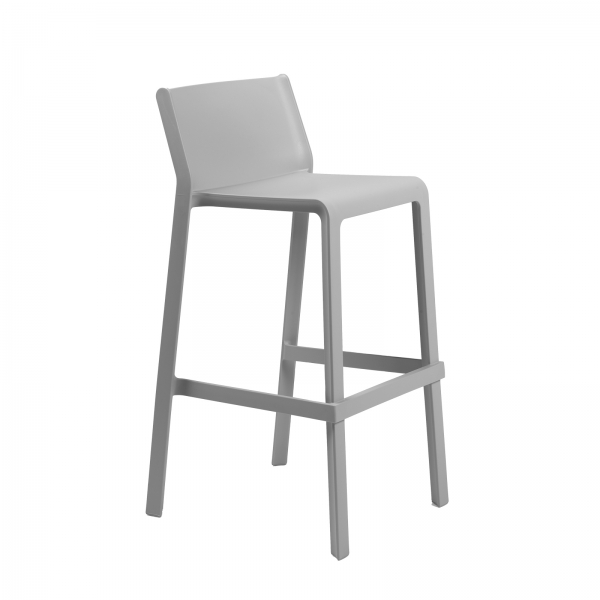Tabouret de bar de jardin empilable en polypropylène - Trill  - 5