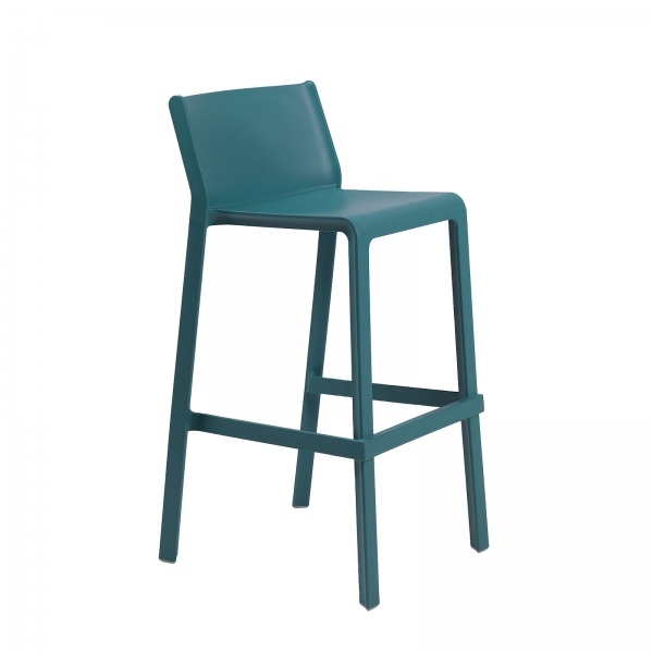 Tabouret de bar de jardin empilable en polypropylène - Trill  - 6
