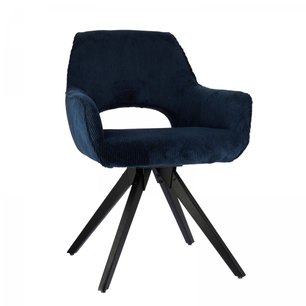 Fauteuil cocooning en tissu gris avec pieds bois massif naturel - Marius - 8