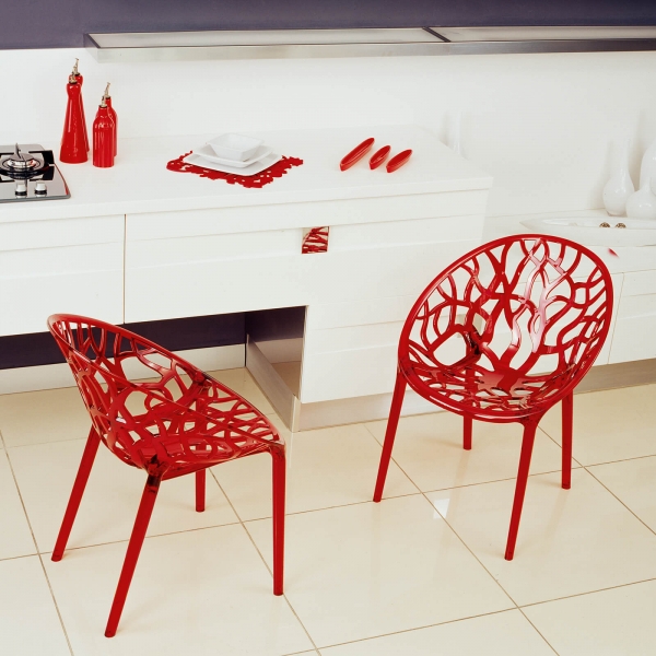 Chaise design en polycarbonate - Crystal - 6