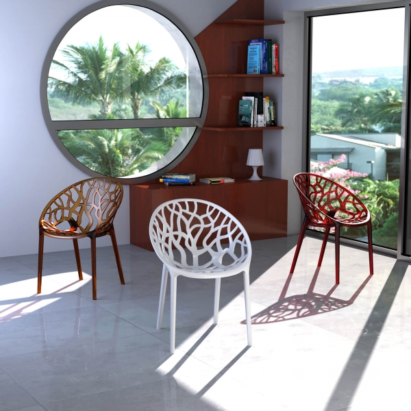 Chaise design en polycarbonate - Crystal - 2