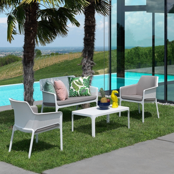 Banquette de jardin moderne en polypropylène - 4