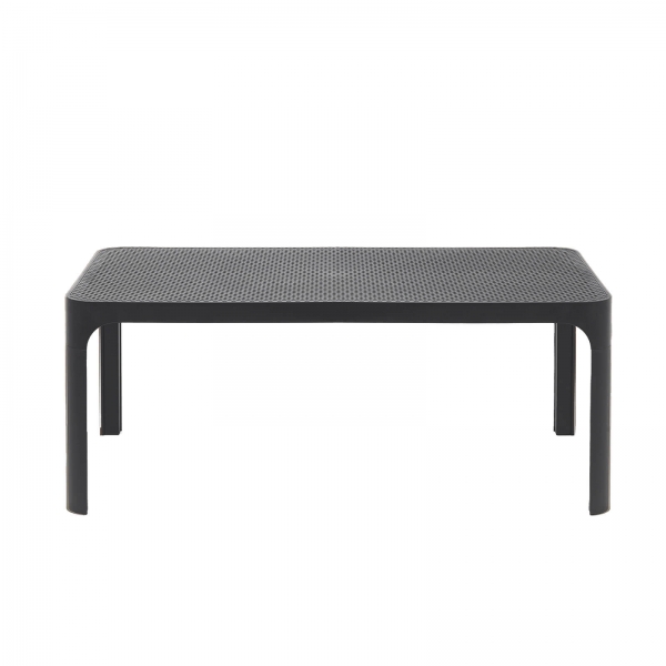 Table basse de jardin moderne avec plateau anthracite micro-perforé 100 x 60 cm - Net - 7