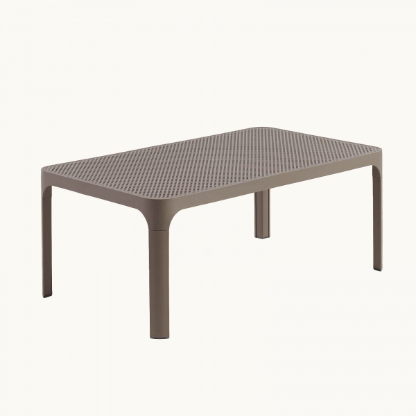 Table basse moderne avec plateau taupe micro-perforé 100 x 60 cm - Net - 8
