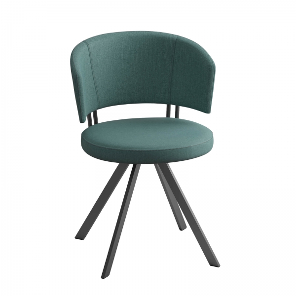 Chaise pivotante en tissu - 3
