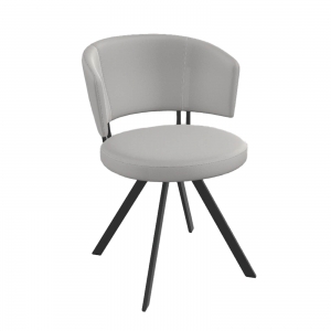 Chaise design pivotante en synthétique 