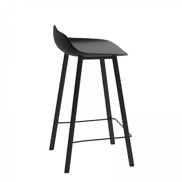 Tabouret haut noir  - 2