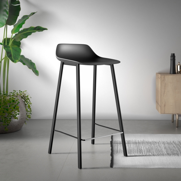 Tabouret snack moderne noir - 1