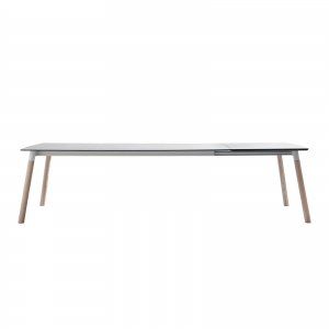 Table espagnole extensible en céramique et bois - Köln Mobliberica