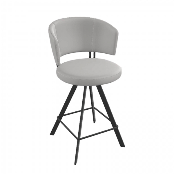Tabouret snack design en synthétique et métal  - 8