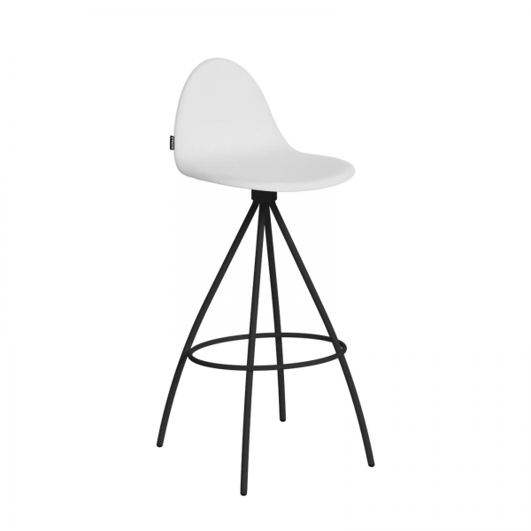 Tabouret haut design en tissu - Petris - 3