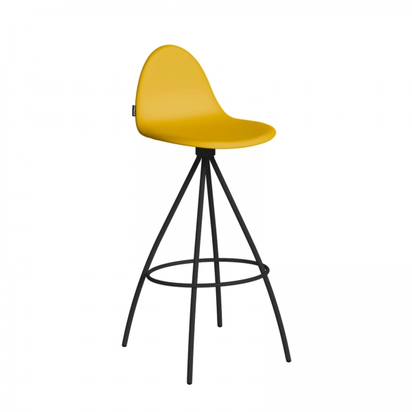 Tabouret haut design en tissu - Petris - 4