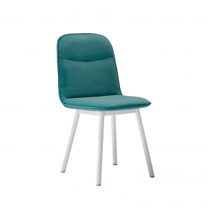 Chaise moderne en tissu et pieds métal - Köln Mobliberica