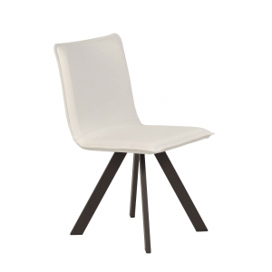 Chaise moderne en vinyle et métal - Denia Moblibérica®