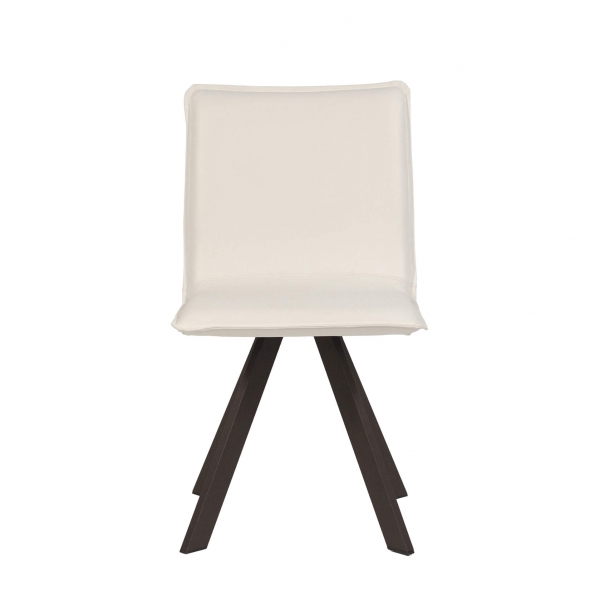 Chaise moderne en tissu et métal - Denia - 3