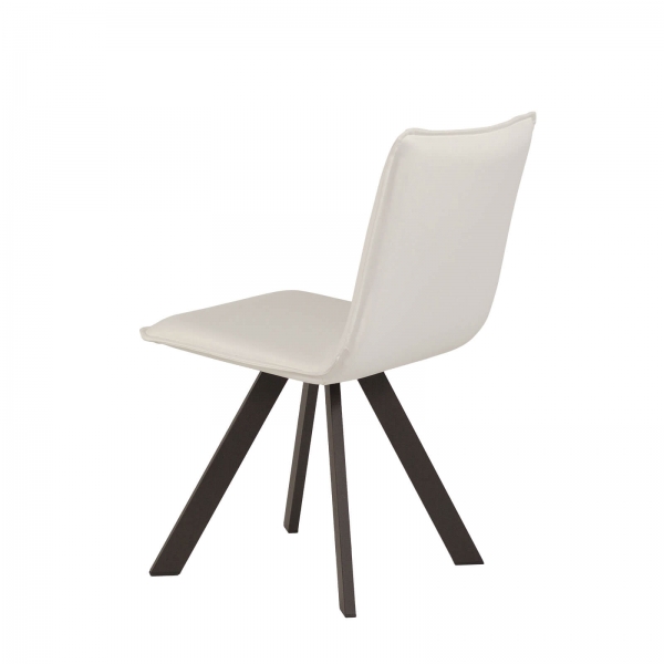 Chaise moderne en tissu et métal - Denia - 4