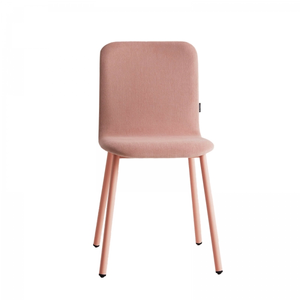 Chaise moderne avec coque en tissu et pieds en métal - Pepper Mobliberica - 2