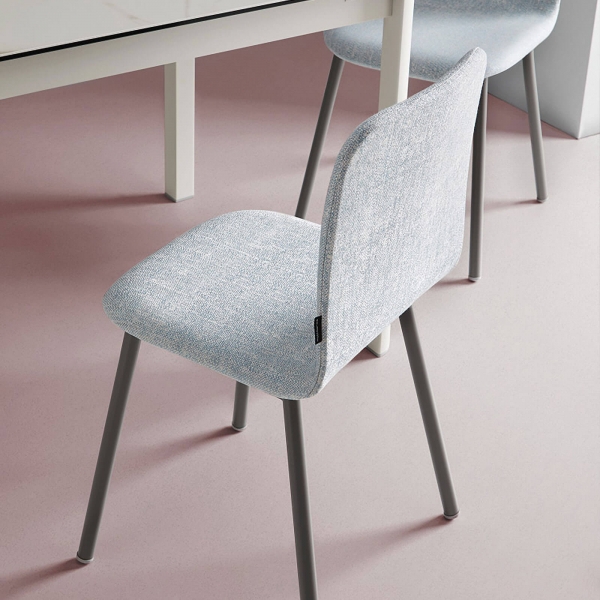 Chaise design en tissu et pieds en métal - Pepper - 4