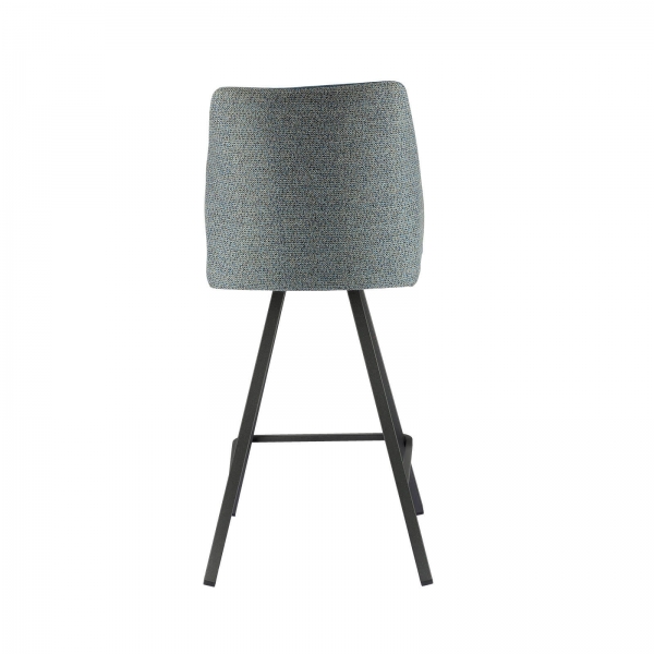 Tabouret tournant bicolore avec pieds en métal - Emma - 6