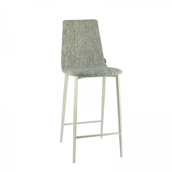 Tabouret snack coque en tissu et pieds en métal - Salt Mobliberica - 1