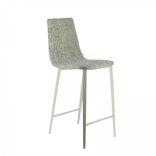 Tabouret snack coque en tissu et pieds en métal - Salt Mobliberica - 4