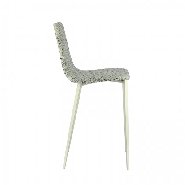 Tabouret snack coque en tissu et pieds en métal - Salt Mobliberica - 5
