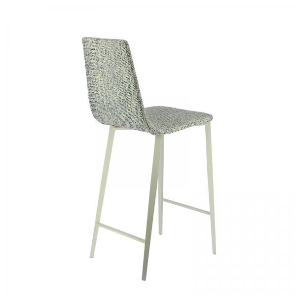 Tabouret snack coque en tissu et pieds en métal - Salt Mobliberica - 6