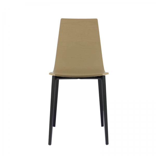Chaise moderne en bois et pieds en métal - Salt Mobliberica - 3