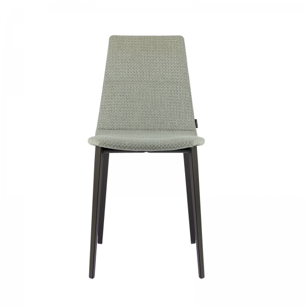 Chaise moderne avec coque tapissée en tissu - Salt - 4