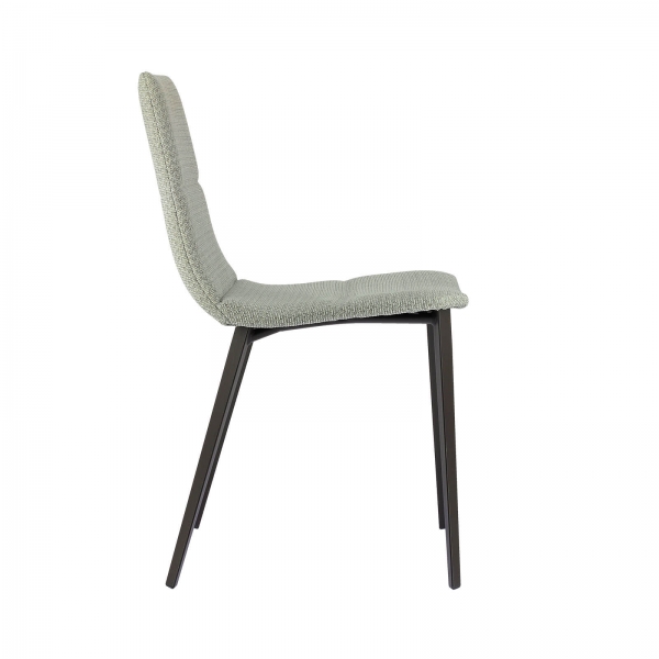 Chaise moderne avec coque tapissée en tissu - Salt - 6